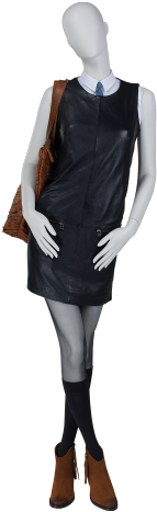 Manequim Para Loja Feminino F2202ah Vestido - Display Window (500x500), Png Download