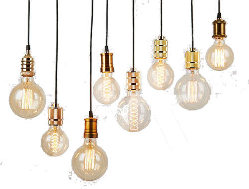 Filamento Led Cog - Tiras De Focos Vintage Png (500x500), Png Download