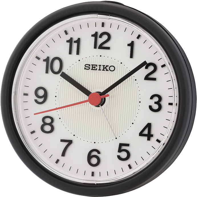 Seiko Qhe159k Beep Alarm Clock With Flashing Alarm (792x1032), Png Download