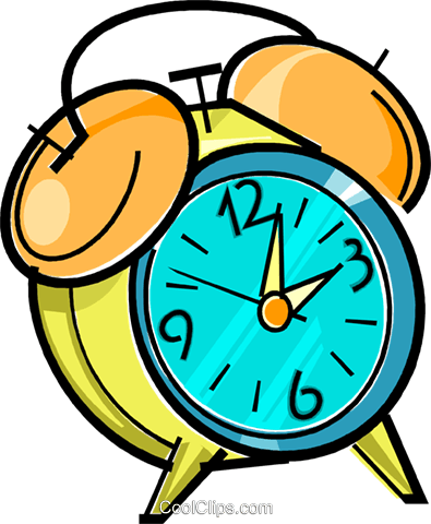 Despertador Libres De Derechos Ilustraciones De Vectores - Alarm Clock Clip Art (395x480), Png Download