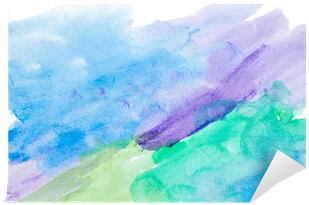 Color Strokes Watercolor Painting Art Wall Mural • - Watercolor Painting (400x400), Png Download