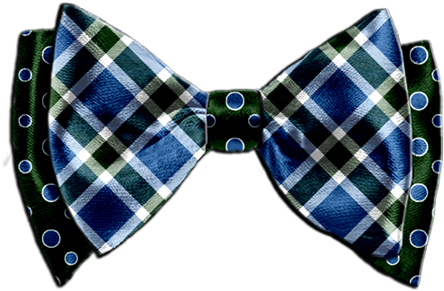 If You Don't See The Colored Plaid Bow Tie Pattern - 2 Pattern Bow Tie (500x333), Png Download