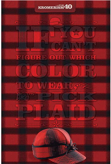 Kromer Poster Pick Plaid (650x650), Png Download