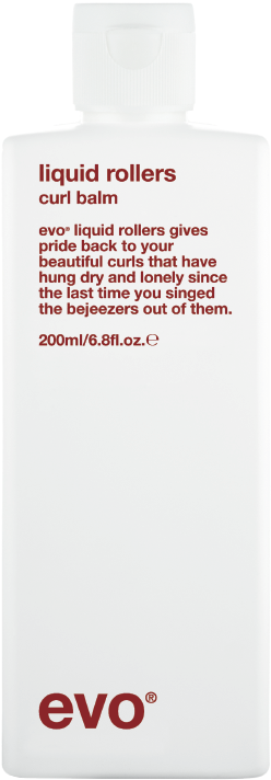 Evo Liquid Rollers Curl Balm 200ml - Evo Liquid Rollers Curl Balm (200ml) (349x729), Png Download