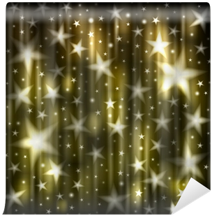 Fotomural Resumen De Fondo Oscuro Con Estrellas Amarillas - Photography (400x400), Png Download