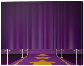 Cuadro En Lienzo Estrellas Amarillas Escaleras Púrpura - Yellow (400x400), Png Download