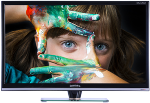 80 Cm Slim Led Tv - Zebronics Led Tv 32 Inch (373x500), Png Download