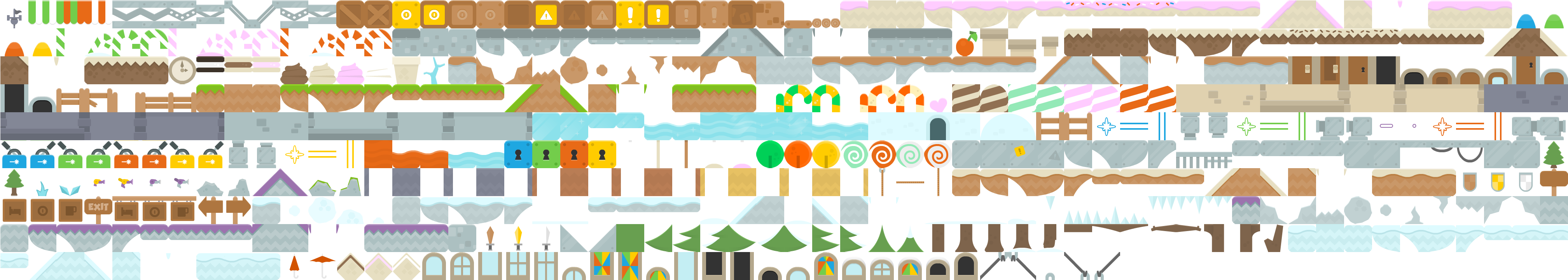 Testing Tileset - 70 X 70 Tilesets (4096x1024), Png Download