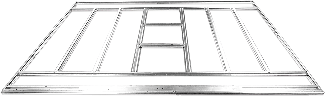 Arrow Sheds Admiral & Viking Floor Frame Kit - Arrow Eurolite Lean Too Shed Floor Kit, Silver (1100x825), Png Download
