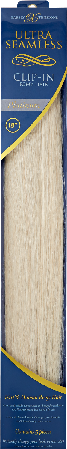 Barely Xtensions 18" Ultra-seamless Clip-in Hair Extensions (1500x1500), Png Download