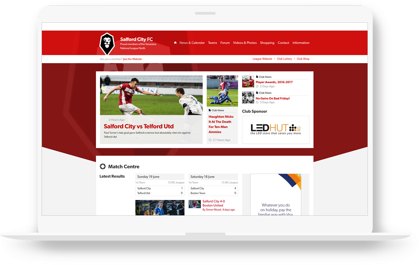 Club Website - Website (1401x886), Png Download