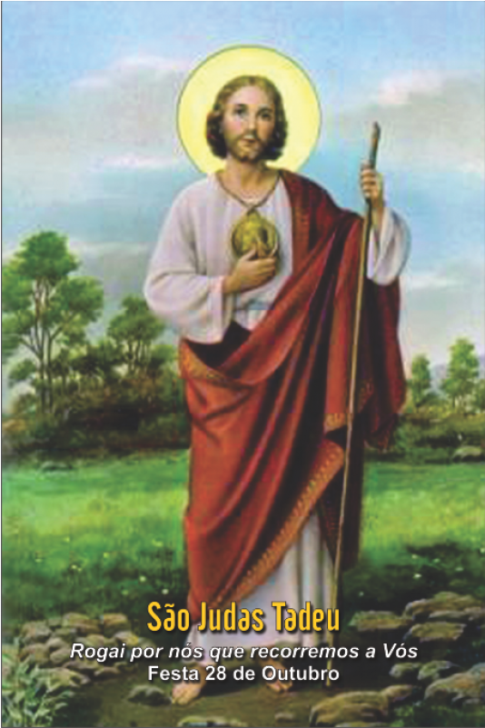 Santinho São Judas Tadeu (800x800), Png Download