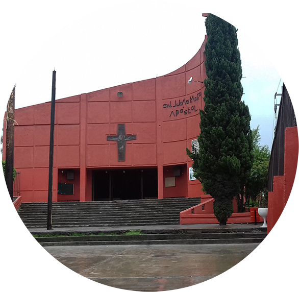 Nuestra Parroquia - Iglesia San Judas Tadeo Apostol Lomas De Cartagena (600x583), Png Download