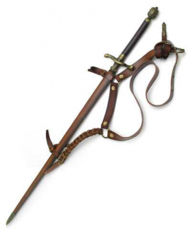 Young Female Assassin Sword In Sheath - Game Of Thrones Needle Foam (500x333), Png Download