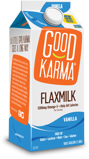 Vanilla Flaxmilk - Good Karma Flax Milk (313x541), Png Download