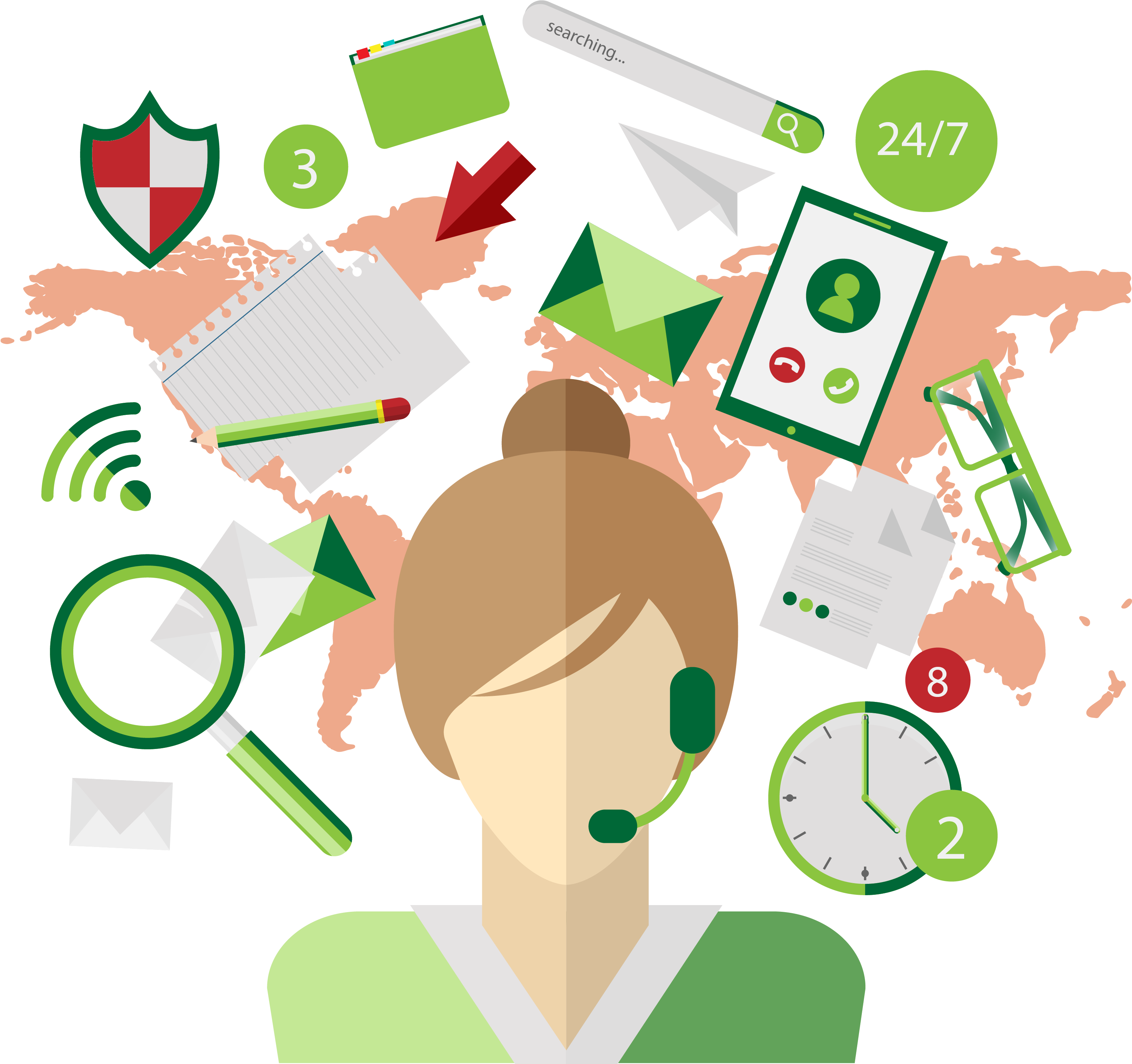 Virtual Assistant Rlo - Service Business Harmony [book] (3286x3005), Png Download