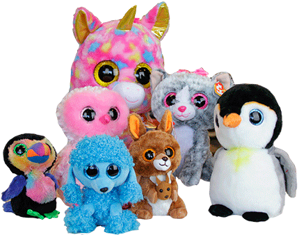 Beanie Boos Group (504x400), Png Download