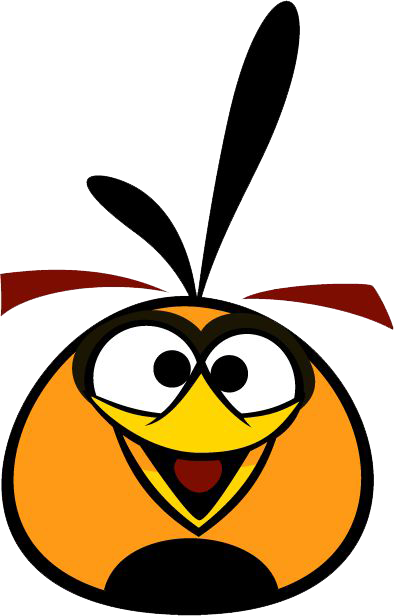 The Orange Bird Inflates, Bumping Someone Off The Poll - Angry Birds Characters Orange (394x616), Png Download
