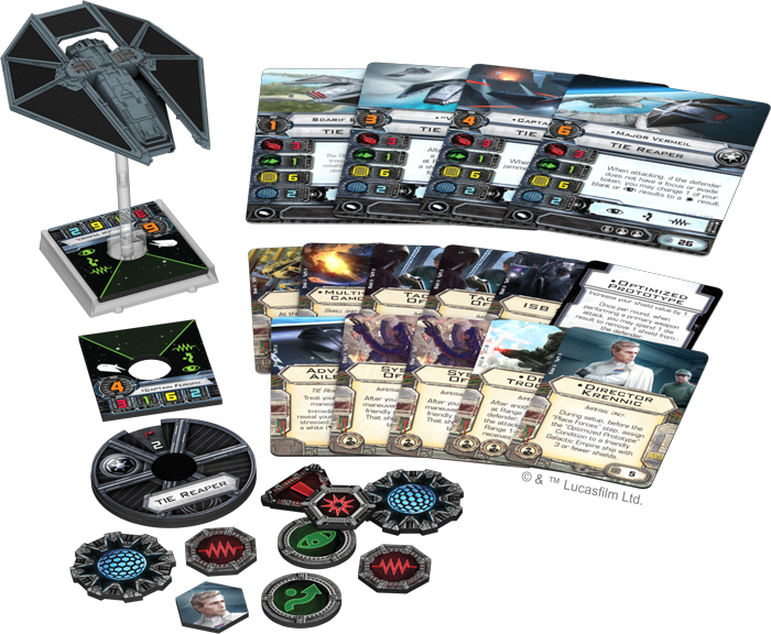 Swx75 Spread - X Wing Tie Reaper (700x576), Png Download