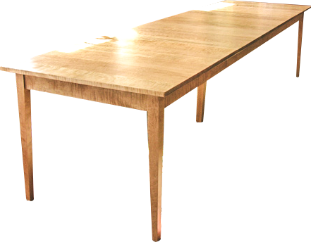 72" Curly Maple Extension Table - Coffee Table (441x344), Png Download
