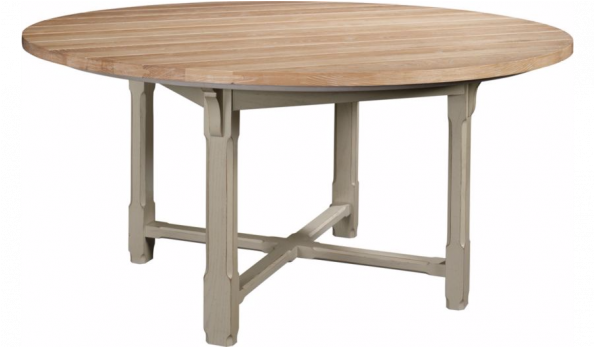 Hickory Chair Campagne 60" Dining Table Top & Piedmont - Table (593x772), Png Download