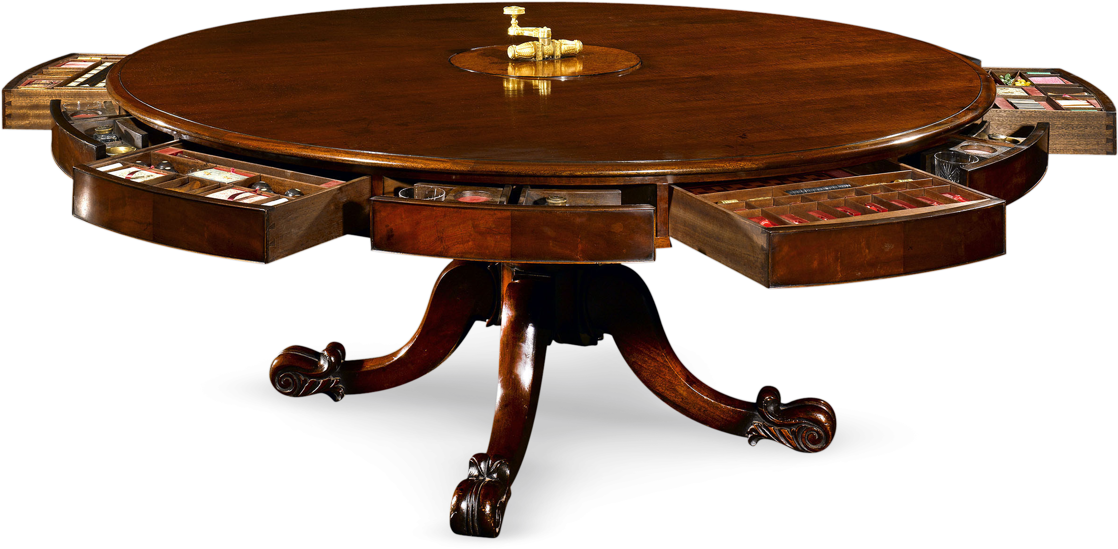 Irish Mahogany Dining And Games Table - Mahogany_games (2500x2000), Png Download