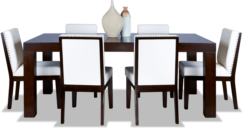 Isadora 7 Piece Dining Table Set - Isadora 7 Piece Dining Set (850x534), Png Download