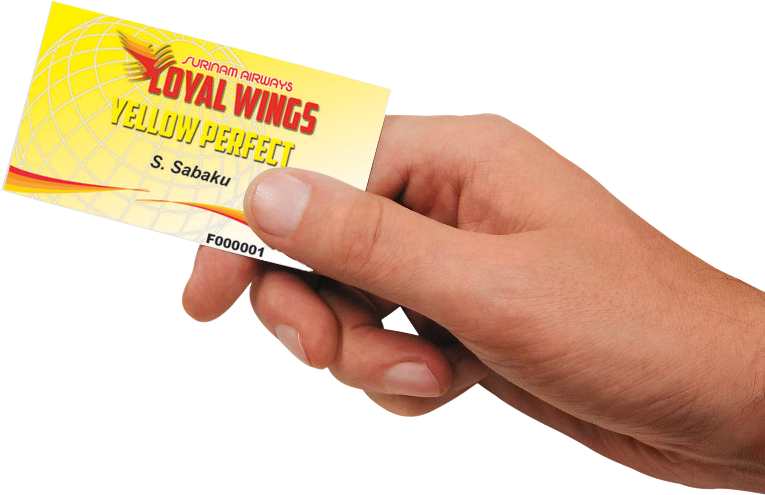 Loyalty Card - Hand Holding A Card Png (1596x1132), Png Download