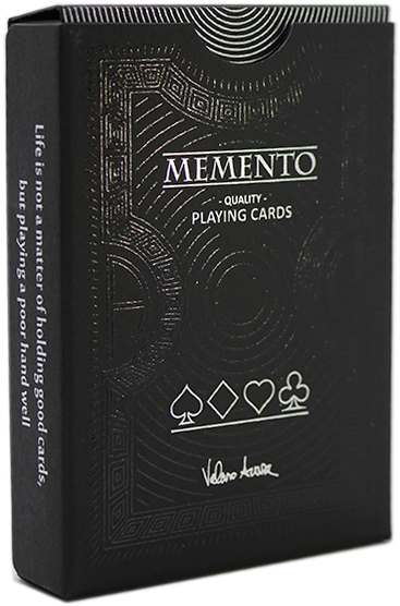 Memento Mori Black Playing Cards (451x600), Png Download
