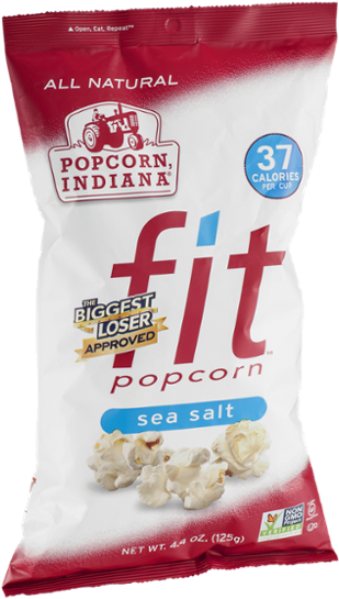 Popcorn, Indiana Fit Popcorn, Sea Salt, 130ml (600x600), Png Download
