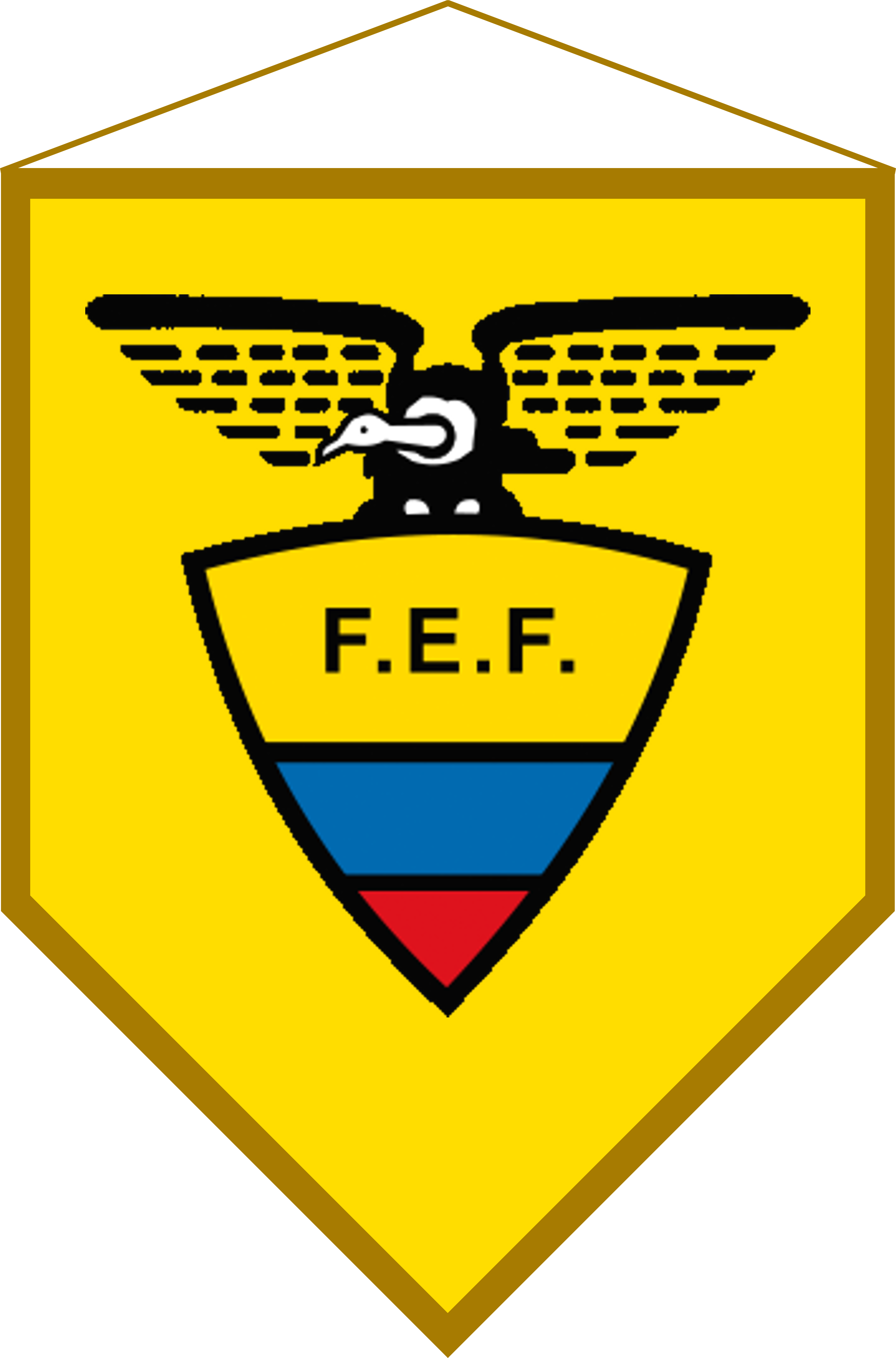 Logo Banderín Ecuador - Ecuadorian Football Federation (3647x5527), Png Download