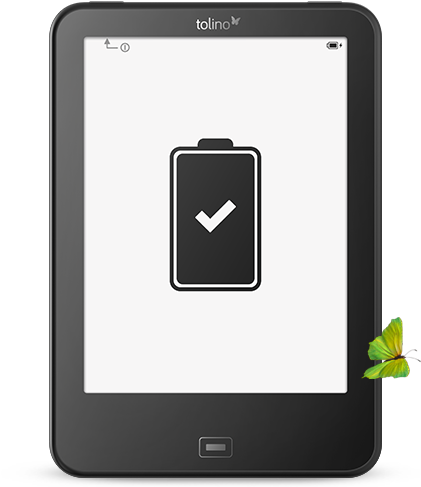 Several Weeks Battery Life - Tolino Vision (570x500), Png Download