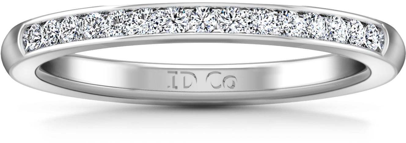 Diamond Wedding Band Erin - Engagement Ring (1440x1440), Png Download