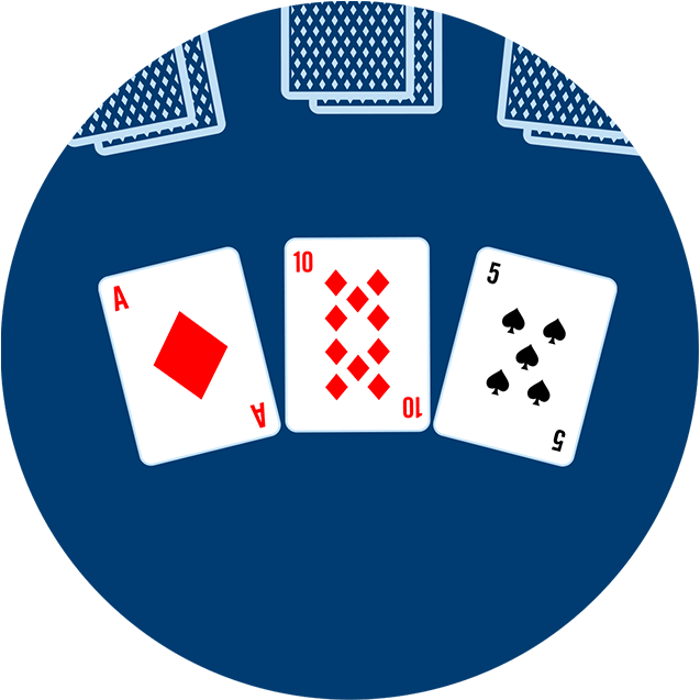 Three Community Cards Are Dealt Face Up In The Centre - Icon (637x637), Png Download