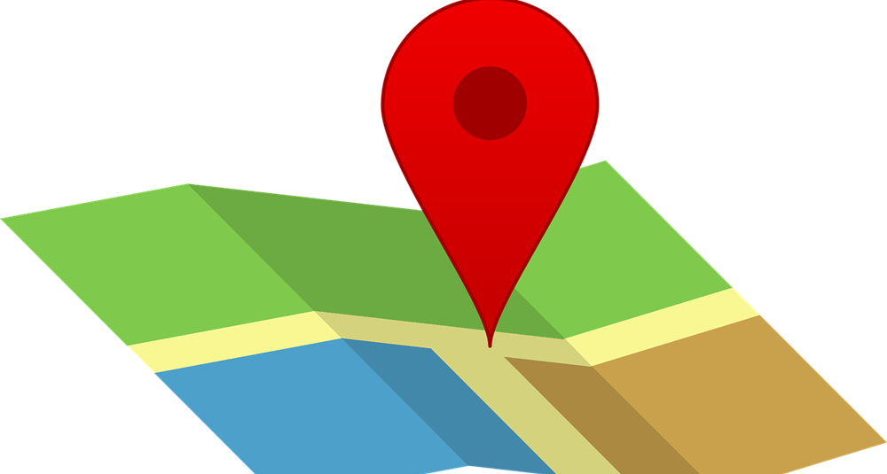 Pin Map Vector Png (1000x535), Png Download