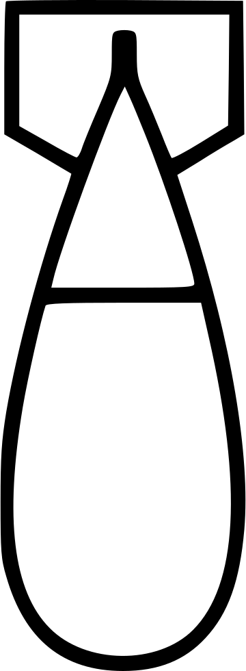Bomb Missile Missles Nuclear Rocket War Weapon Comments - Missile (360x980), Png Download