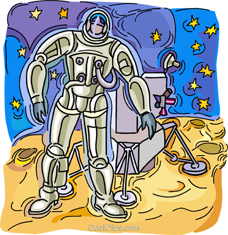 Astronaut, Space Travel Royalty Free Vector Clip Art - Cartoon (465x480), Png Download