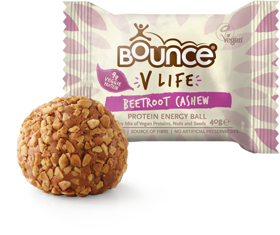 Beetroot Cashew - Bounce Protein Balls Raw (555x466), Png Download
