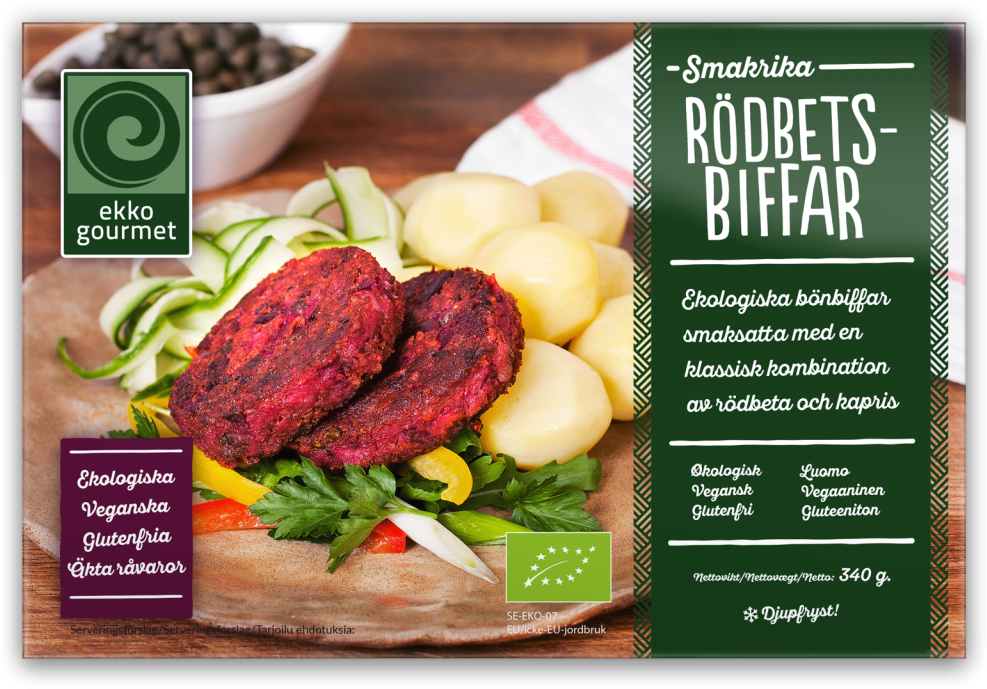 6 X 57 Gram ≈ 340 Gram - Ekko Gourmet Rödbetsbiffar (1024x717), Png Download