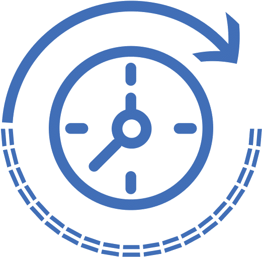 10 Years Of Battery Life - Klok Pictogram (856x850), Png Download