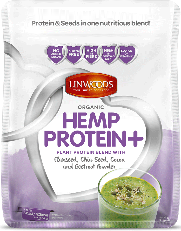 Linwoods Organic Hemp Protein With Flax Seed, Chai - Linwoods Organic Hemp Protein+ With Flaxseed, Chia (768x1200), Png Download