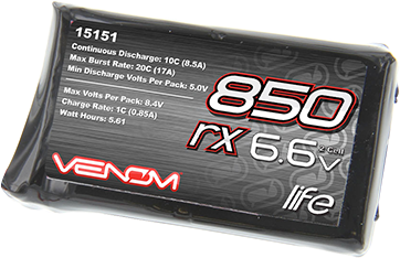 Venom Life Battery Manuals - Transmitter (500x375), Png Download