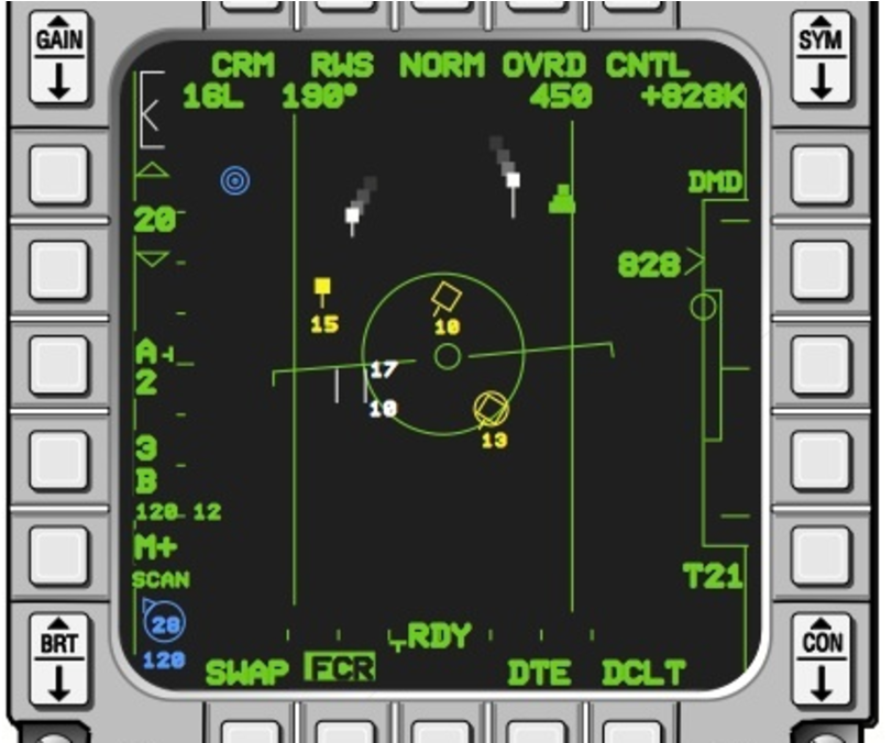 F 14 Radar Display (1200x675), Png Download