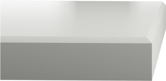 Straight Bevelled Edge - Silestone White Storm (640x480), Png Download