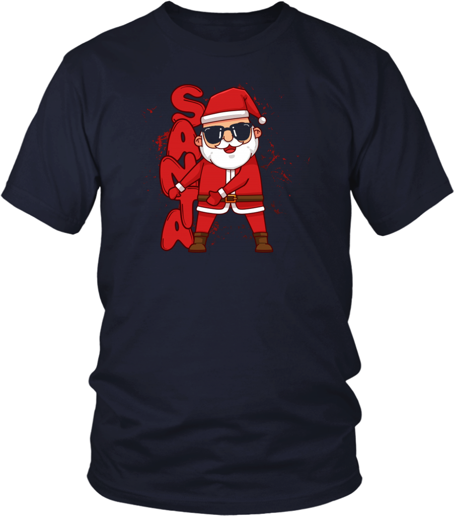 Funny Christmas Santa Dabbing T-shirt - Larry Bernandez T Shirt (1024x1024), Png Download