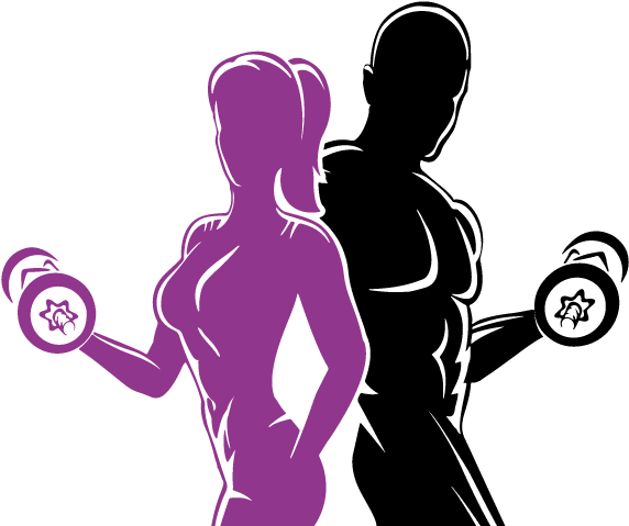 Shape Sport Club Was Founded In 2013 By James Agathe, - Fitness Man And Woman Silhouette Png (600x500), Png Download