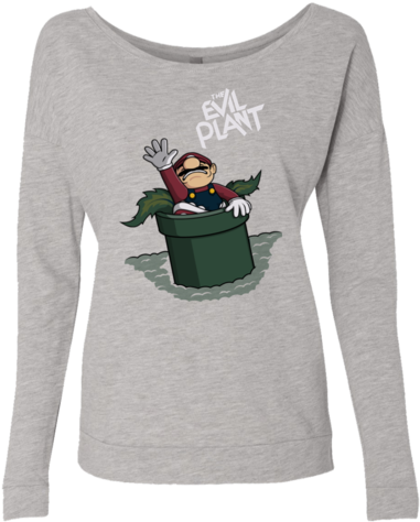 The Evil Plant French Terry Scoop - Sweatshirt (480x480), Png Download