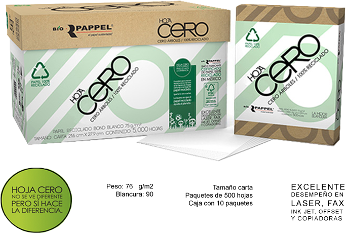 No Se Ve Diferente Pero Si Hace La Diferencia - Hoja Cero Bio Pappel (705x493), Png Download