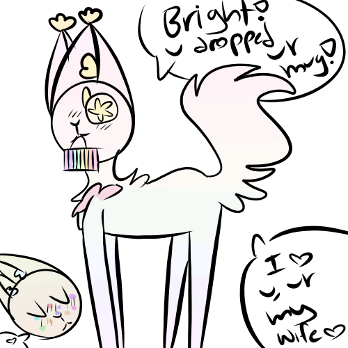 Peach Loves Her Wife - Cartoon (500x500), Png Download