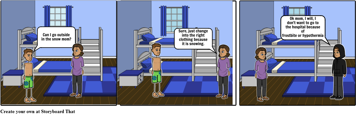 Stay Safe In The Cold Weather - Cartoon (1164x385), Png Download